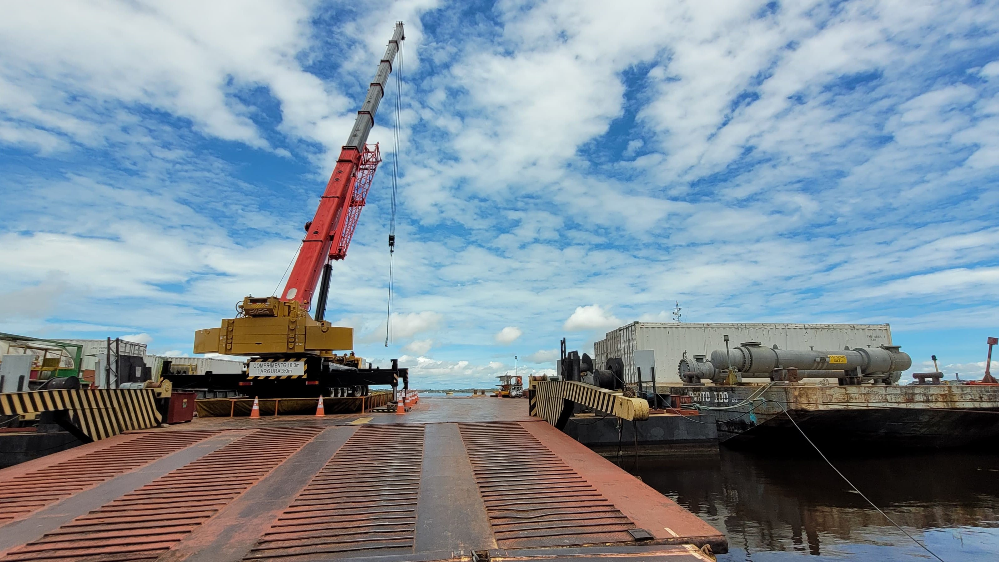 Porto Encontro das Águas (PEA), da Petrobras, em Manaus (AM)